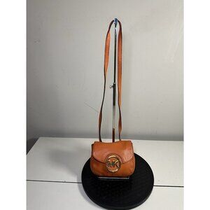 Michael Kors Orange Pebbled Leather Fulton